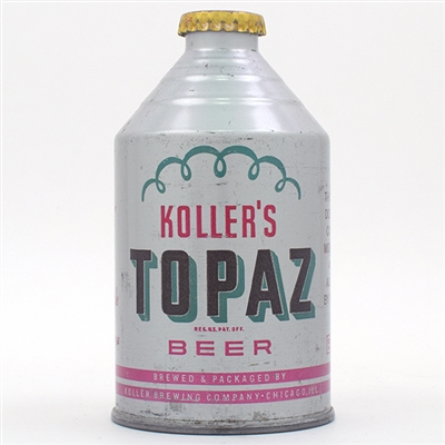 Kollers Topaz Beer Crowntainer Cone Top IRTP 4 PERCENT 196-17