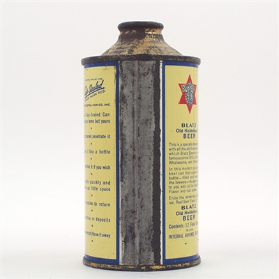 Blatz Beer Cone Top 153-17