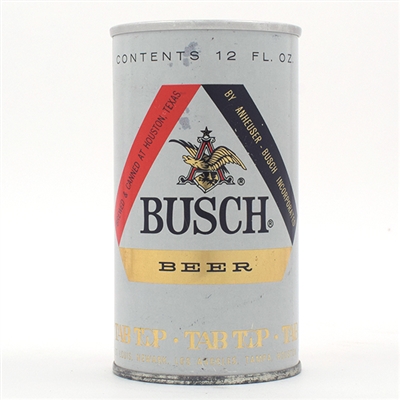 Busch Beer Test Early Ring Pull Tab HOUSTON 229-27