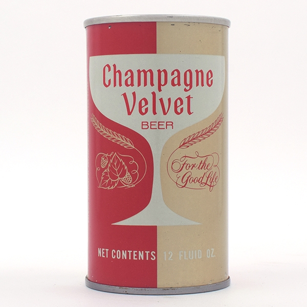 Champagne Velvet Beer Early Ring Pull Tab ENAMEL 54-32 TOUGH