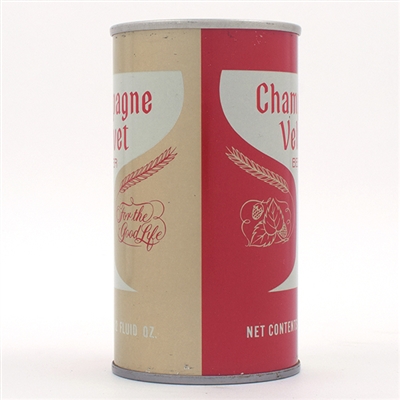 Champagne Velvet Beer Early Ring Pull Tab ENAMEL 54-32 TOUGH
