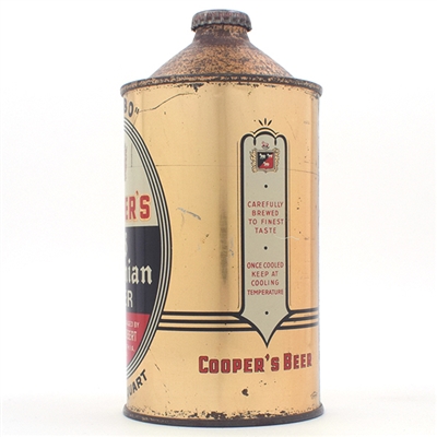 Coopers Old Bohemian Beer Quart Cone Top 205-14