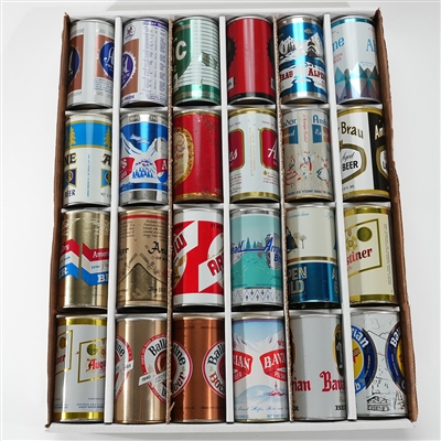 24 Tab Top Beer Cans One Bid SHARP