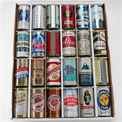 24 Tab Top Beer Cans One Bid SHARP