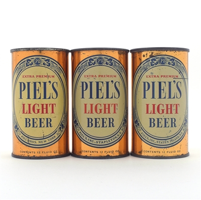 Piels Beer 1950s Flat Tops Lot of 3 Different