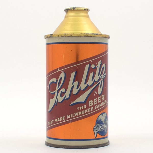 Schlitz Beer Cone Top CLEAN 183-28