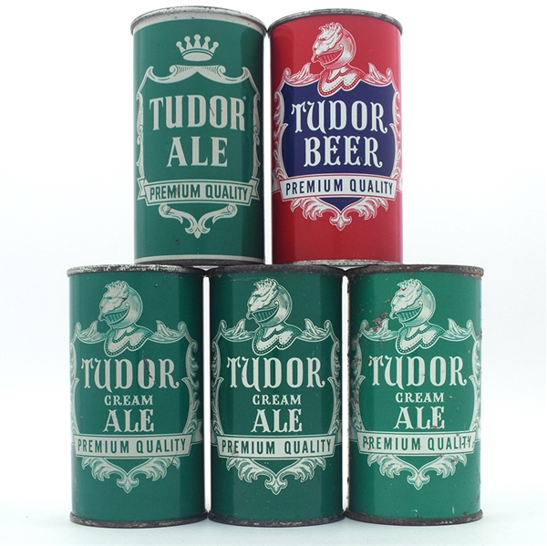 Tudor Ale And Beer Flat Top Lot of 5 Different