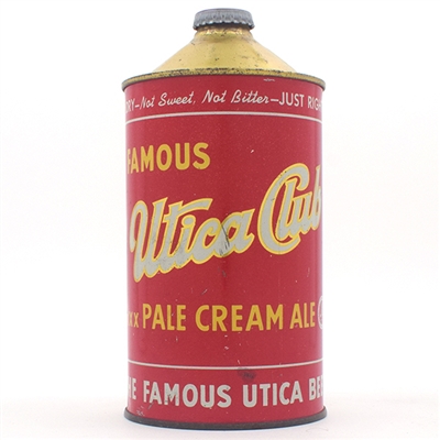 Utica Club Ale Quart Cone Top EXCELLENT 220-7