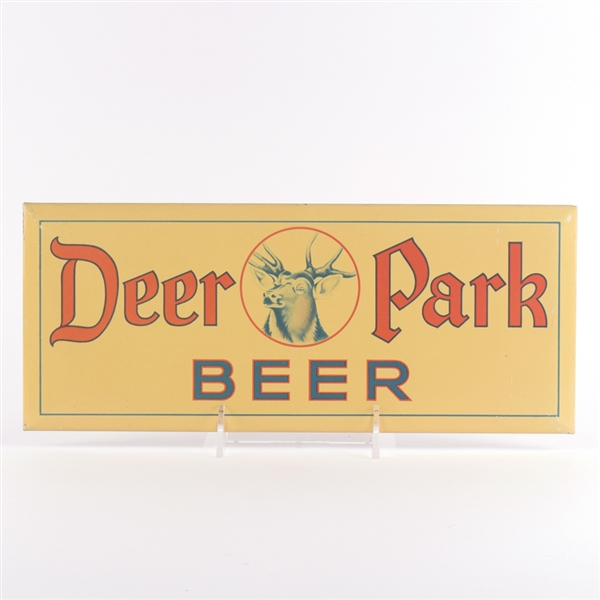 Deer Park Beer 1930s Tin-Over-Cardboard Sign