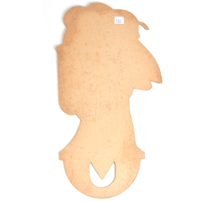 Faust Beer 1930s Die-Cut Cardboard Bottle Topper Sign
