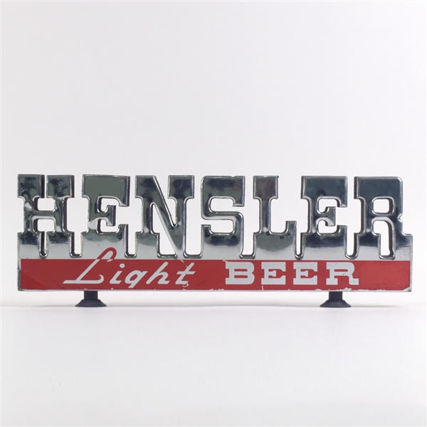 Hensler 1940s Compressed Paper Point of Sale Sign