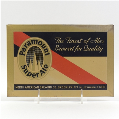 Paramount Super Ale 1930s Tin-Over-Cardboard Sign