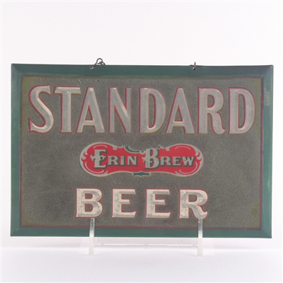 Standard Erin Brew 1930s Tin-Over-Cardboard Sign