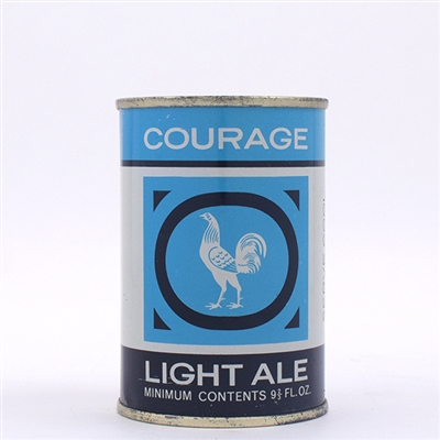 Courage Light Ale English 10 oz Flat Top CONTENTS ON FRONT