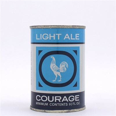 Courage Light Ale English 10 oz Flat Top CONTENTS ON FRONT