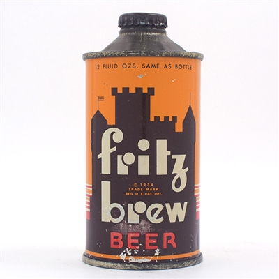 Fritz Brew Beer Cone Top 164-7 SCARCE