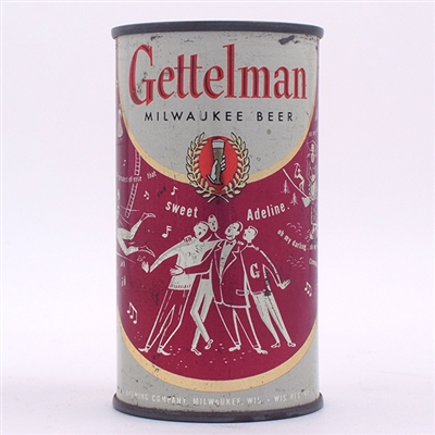 Gettelman Beer Set Can FOLK SONGS Purple 69-21
