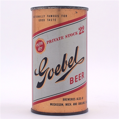 Goebel Beer Flat Top DETROIT 70-40