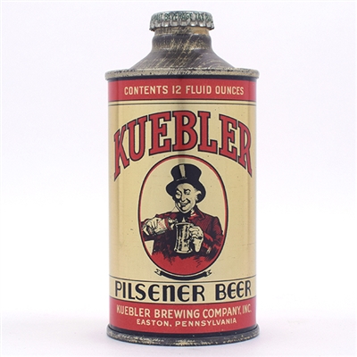 Kuebler Beer Cone Top Black Banner 172-17 SPECTACULAR - RARE CROWN