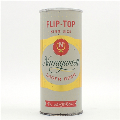 Narragansett Beer Flip Top 16 oz Zip Top ACTUAL 157-10