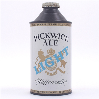 Pickwick Light Ale Cone Top 179-7 EXCELLENT