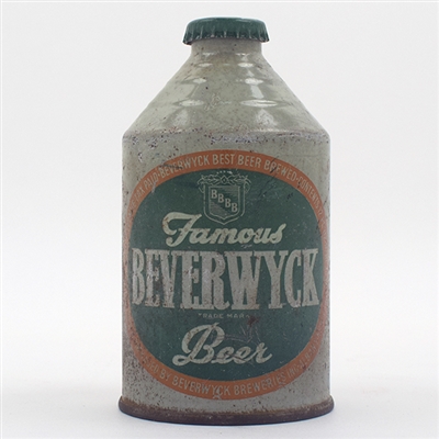 Beverwyck Beer Cone Top GRAY 192-10 SCARCE