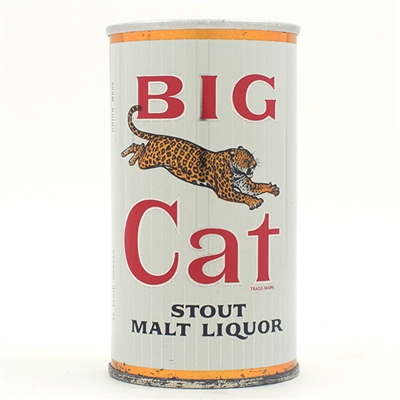 Big Cat Stout Malt Liquor Zip Top 39-28