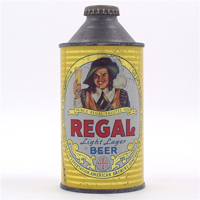 Regal Beer Cone Top WITHDRAWN FREE 181-11