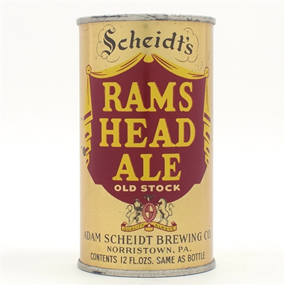 Scheidts Rams Head Ale Instructional Flat Top 118-33