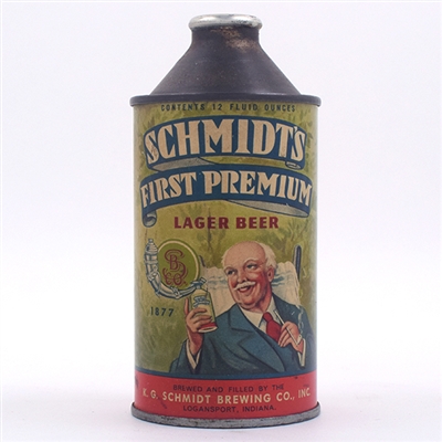 Schmidts First Premium Beer Cone Top 183-32