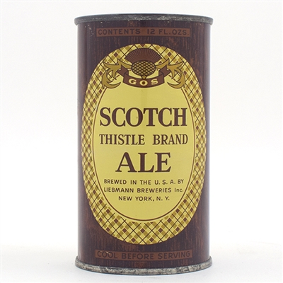 Scotch Thistle Brand Ale Instructional Flat Top 123-21 OUTSTANDING