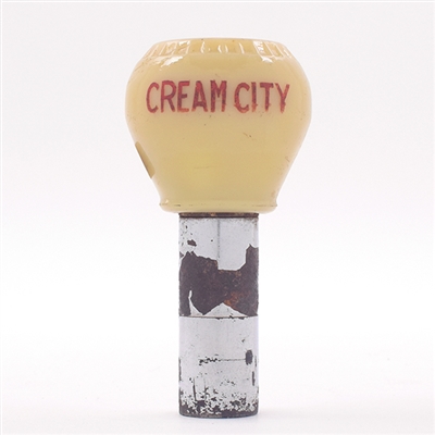 Cream City Brewing Co Pre-Prohibition Glass Tap Knob