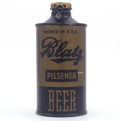 Blatz Beer Olive Drab Cone WITHDRAWN FREE 153-23 TOP NOTCH