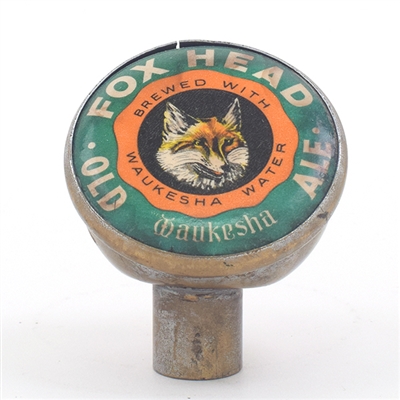 Fox Head Old Ale 1930s Tap Knob