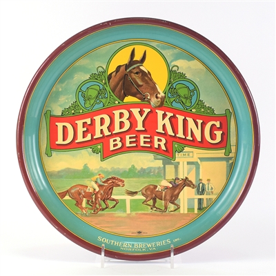 Derby King Beer 1930s Serving Tray MINTY