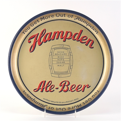 Hampden Ale Beer 1930s Serving Tray