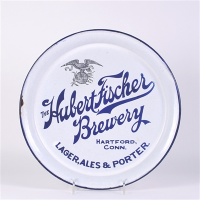 Hubert Fischer Brewery Porcelain Enamel Pre-Pro Serving Tray