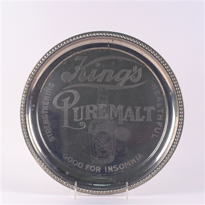 Kings Pure Malt Plated Pre-Prohibition Serving Tray