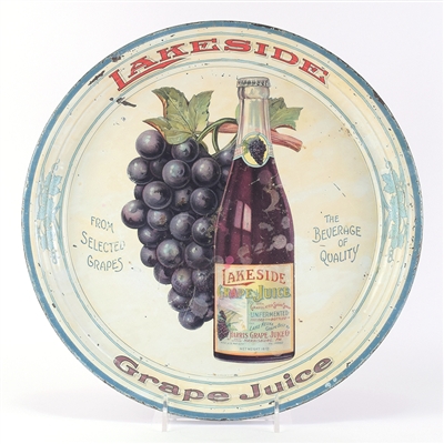 Lakeside Grape Juice 1900s Serving Tray