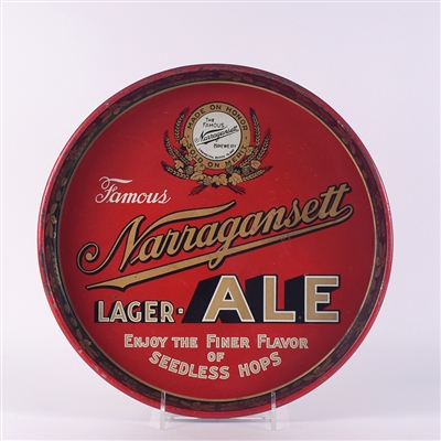 Narragansett Lager Ale 1930s Serving Tray