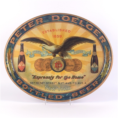Peter Doelger Pre-Prohibition Oval Serving Tray