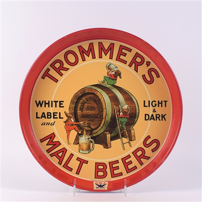Trommers Malt Beers 1930s 12-inch Serving Tray