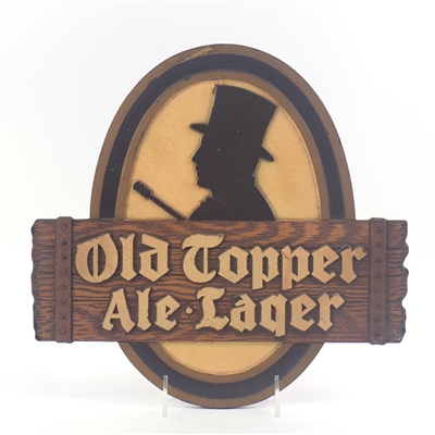 Old Topper Ale Beer 1940s Composite Sign