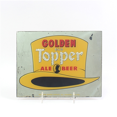 Old Topper Golden 1940s Mirrored ROG Sign