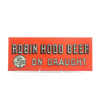 Robin Hood Beer 1930s Tin-Over-Cardboard Sign RARE
