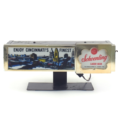 Schoenling Beer 1950s Lighted Color Motion Sign