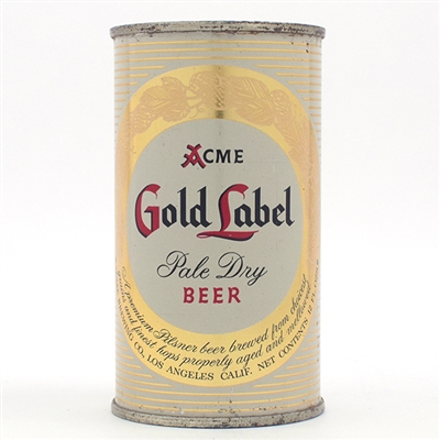 Acme Gold Label Beer Flat Top LOS ANGELES 28-32