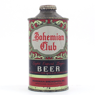 Bohemian Club Beer Cone Top 154-6