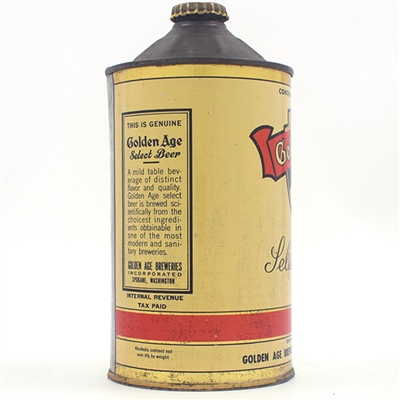 Golden Age Beer Quart Cone Top 210-17 TOUGH