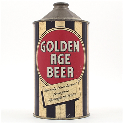 Golden Age Beer Quart Cone Top ULTRA RARE ACTUAL 210-14